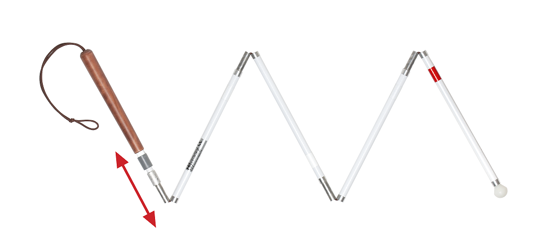 Laska orientacyjna aluminiowa 6 częściowa kombinowana SVAROVSKY